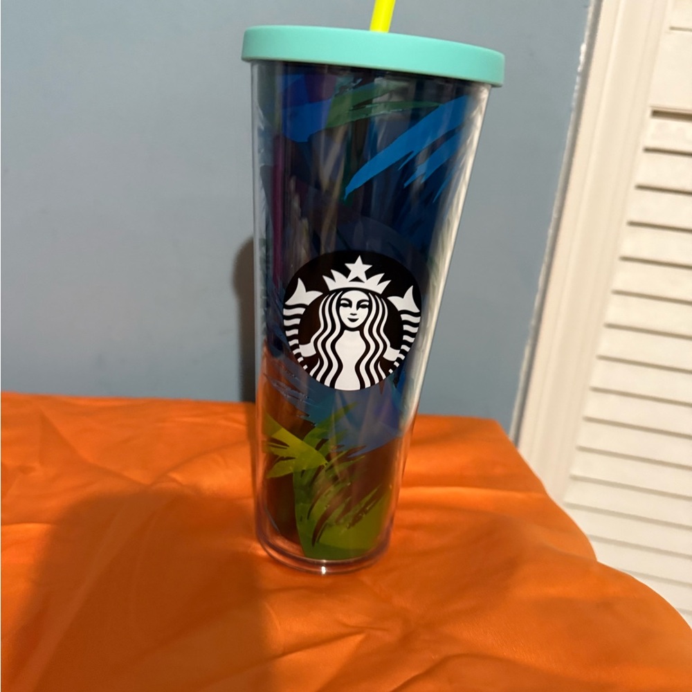 Starbucks Multicolor Tumbler with Lid and Straw